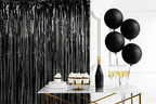 Black Foil Fringe Curtain Backdrop