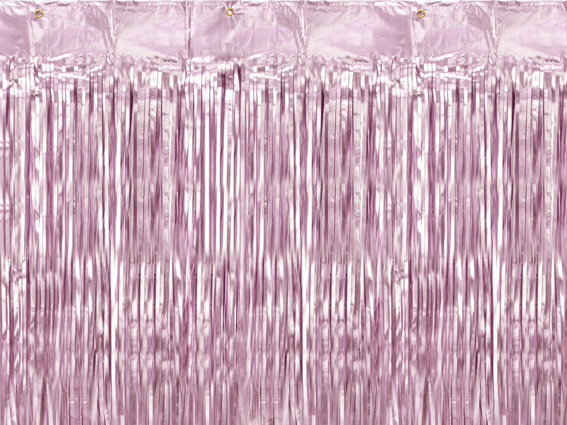 Blush Foil Curtain Backdrop