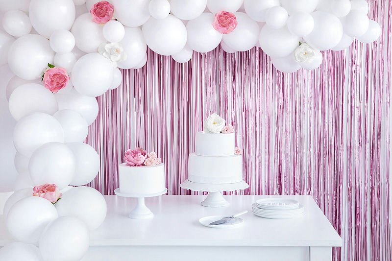 Blush Foil Curtain Backdrop