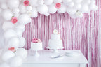 Blush Foil Curtain Backdrop
