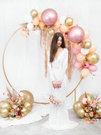 Blush Foil Curtain Backdrop