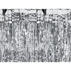 Silver Foil Fringe Curtain Backdrop