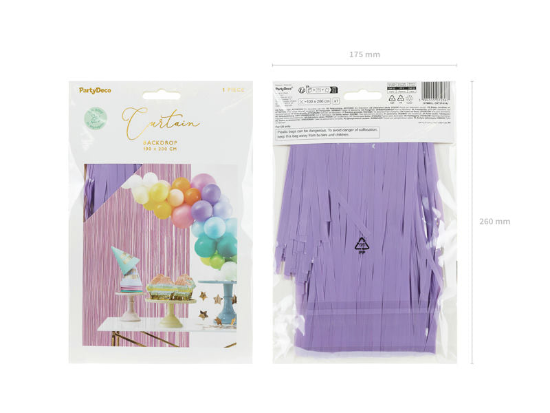 Light Violet Foil Curtain Backdrop