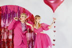 Red Foil Curtain Backdrop