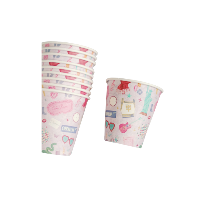 Light Purple Taylor Swift Paper Cups