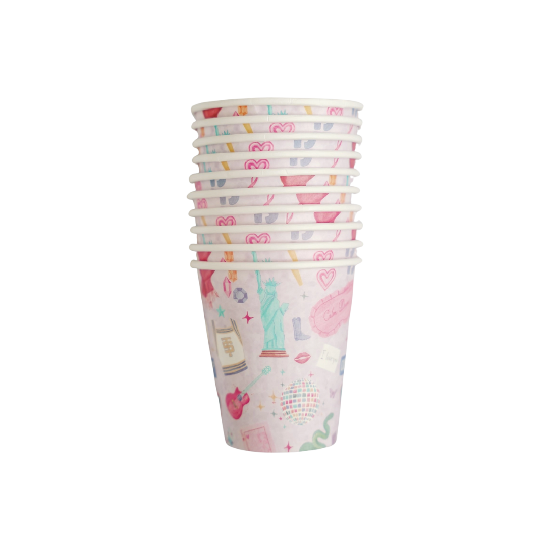 Light Purple Taylor Swift Paper Cups