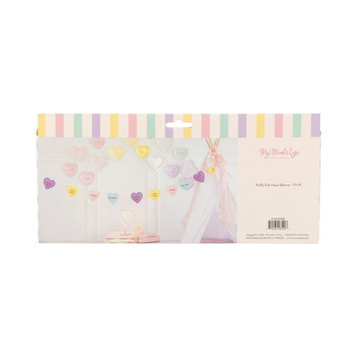 Pastel Conversation Hearts Banner