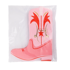 Pink Cowgirl Boot Shaped Dinner Napkins