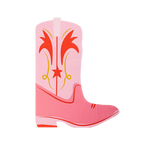 Pink Cowgirl Boot Shaped Dinner Napkins