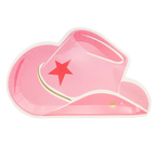 Pink Cowgirl Hat Dinner Plates