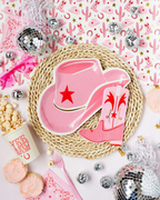 Pink Cowgirl Hat Dinner Plates