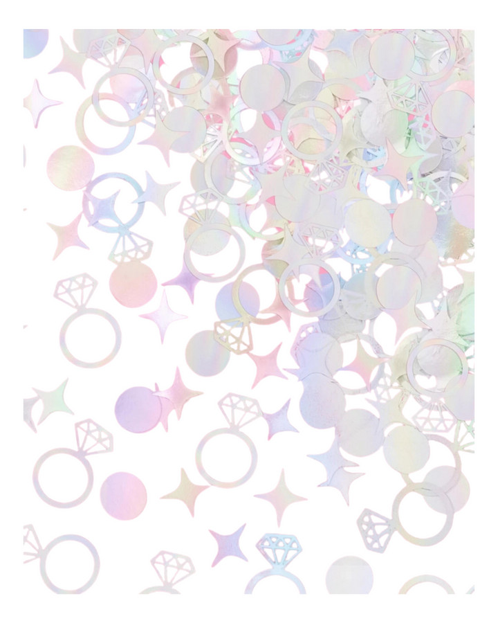 Iridescent Ring Foil Confetti