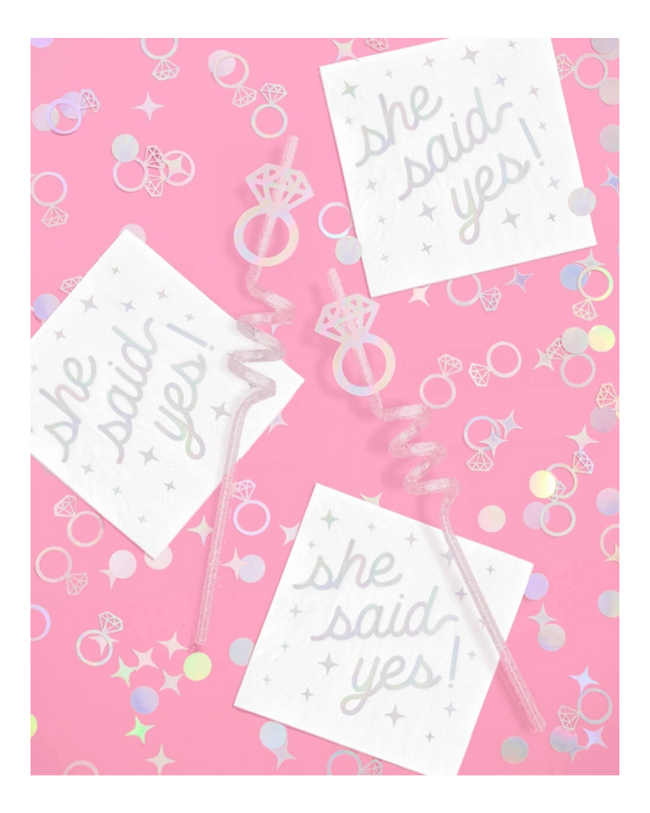 Iridescent Ring Foil Confetti
