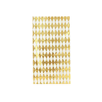 Gold diamond guest napkin with geometric pattern for celebrations from Parte Haus party supply store in Bethesda MD