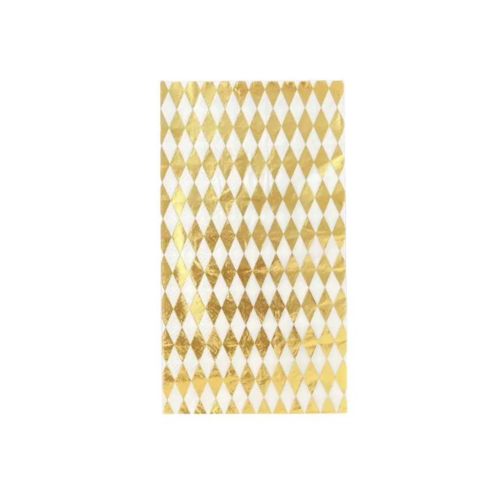 Gold Clash Check It! Guest Napkins - 2 Colors