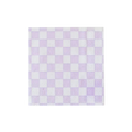 Purple checkerboard cocktail napkin for celebrations from Parte Haus party supply store in Bethesda Maryland