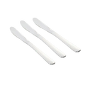 Silver plastic knives sleek modern cutlery for celebrations from Parte Haus party supply store in Bethesda MD