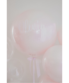 Classic Pink Party Personalized Balloons