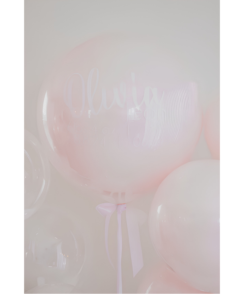Classic Pink Party Personalized Balloons