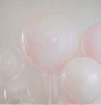 Classic Pink Party Personalized Balloons