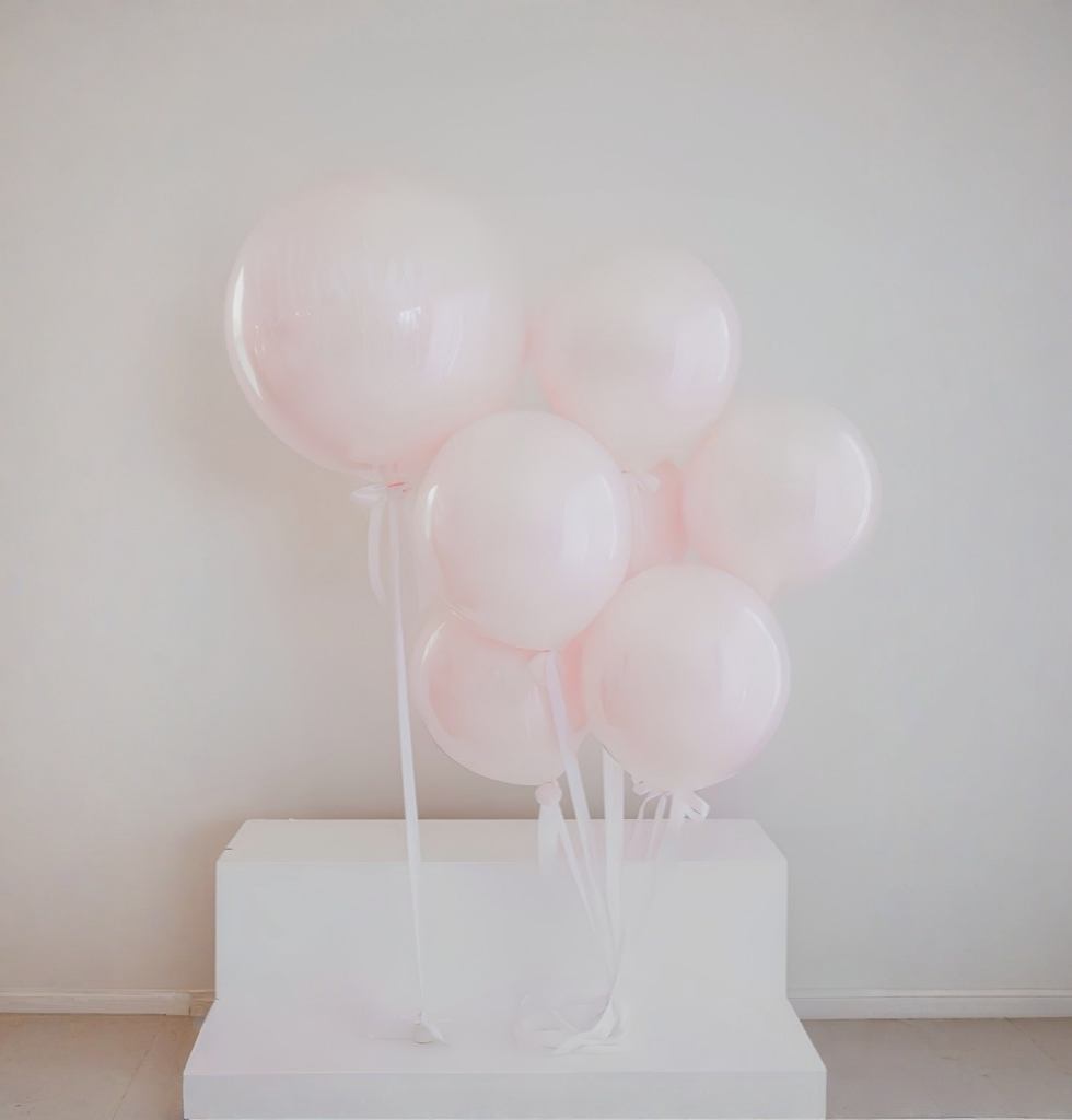 Classic Pink Party Personalized Balloons