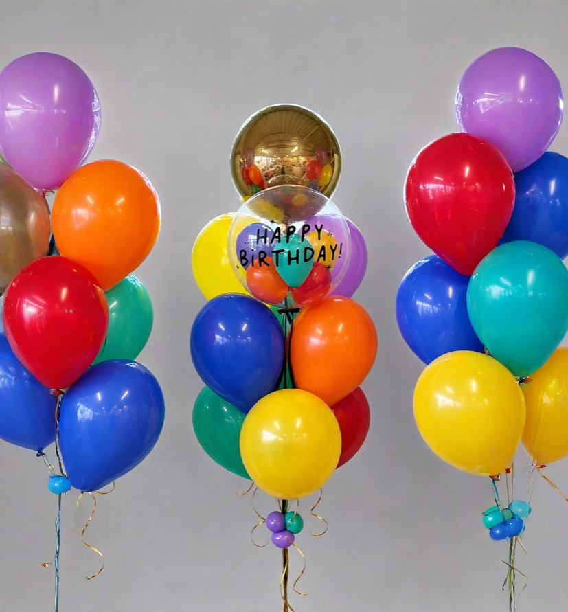 Colorful Birthday Balloon Bundle