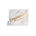 white marble congratulations card with gold lettering for celebration from Parte Haus party supply store in Bethesda Maryland
