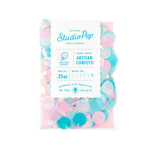 Cotton candy pastel artisan confetti circular shapes celebration from Parte Haus party supply store in Bethesda Maryland