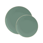 Sage Green Reusable Plates - 2 Sizes