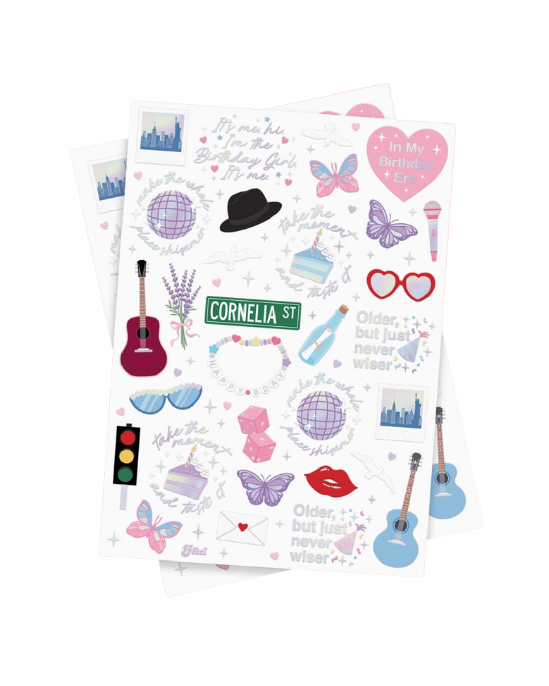 Taylor Swift Era Birthday Tattoo Sheets/Favors (50 Tattoos)