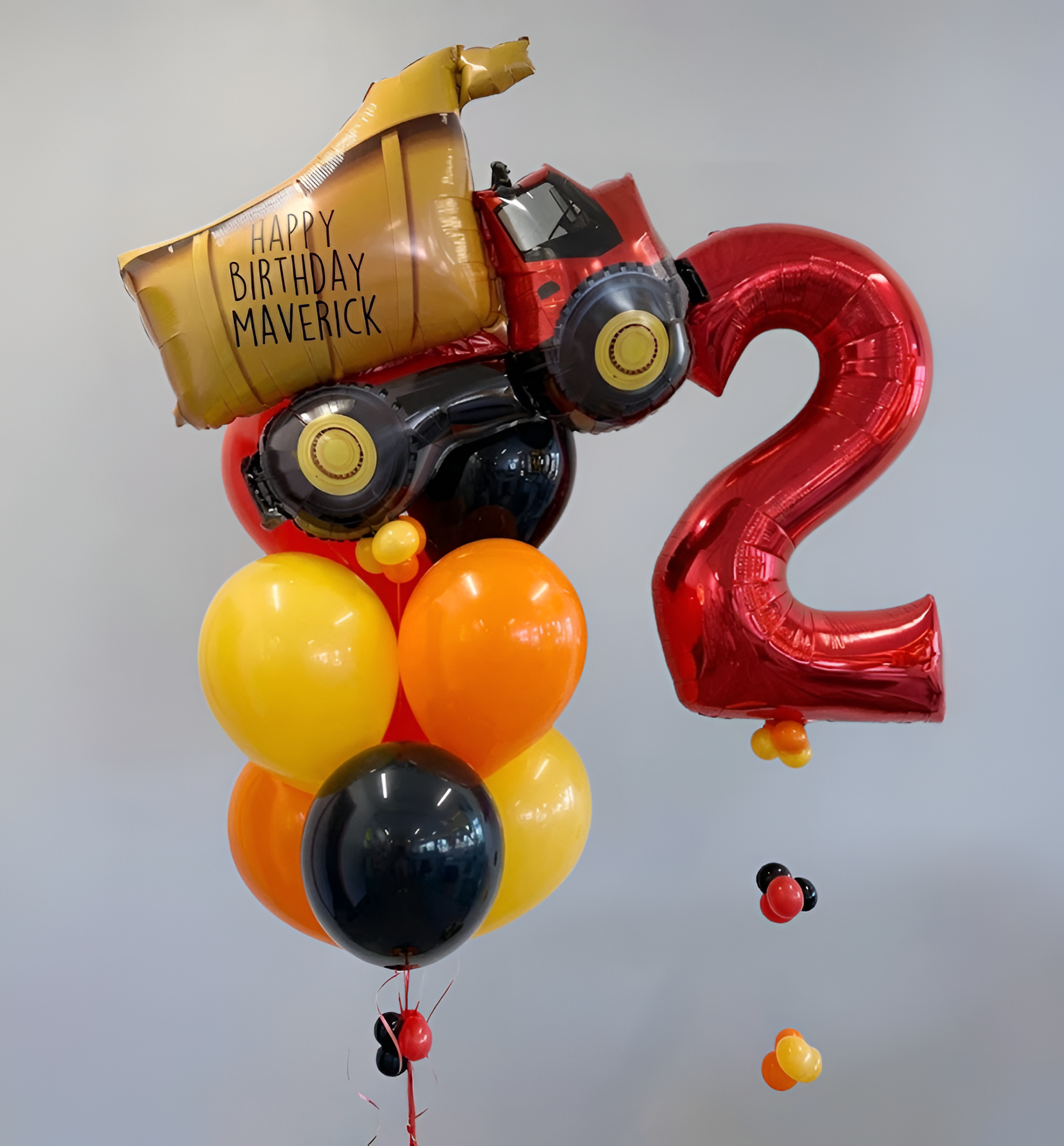 Dump Truck Birthday Balloons
