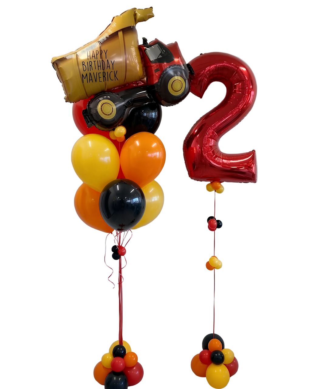 Dump Truck Birthday Balloons