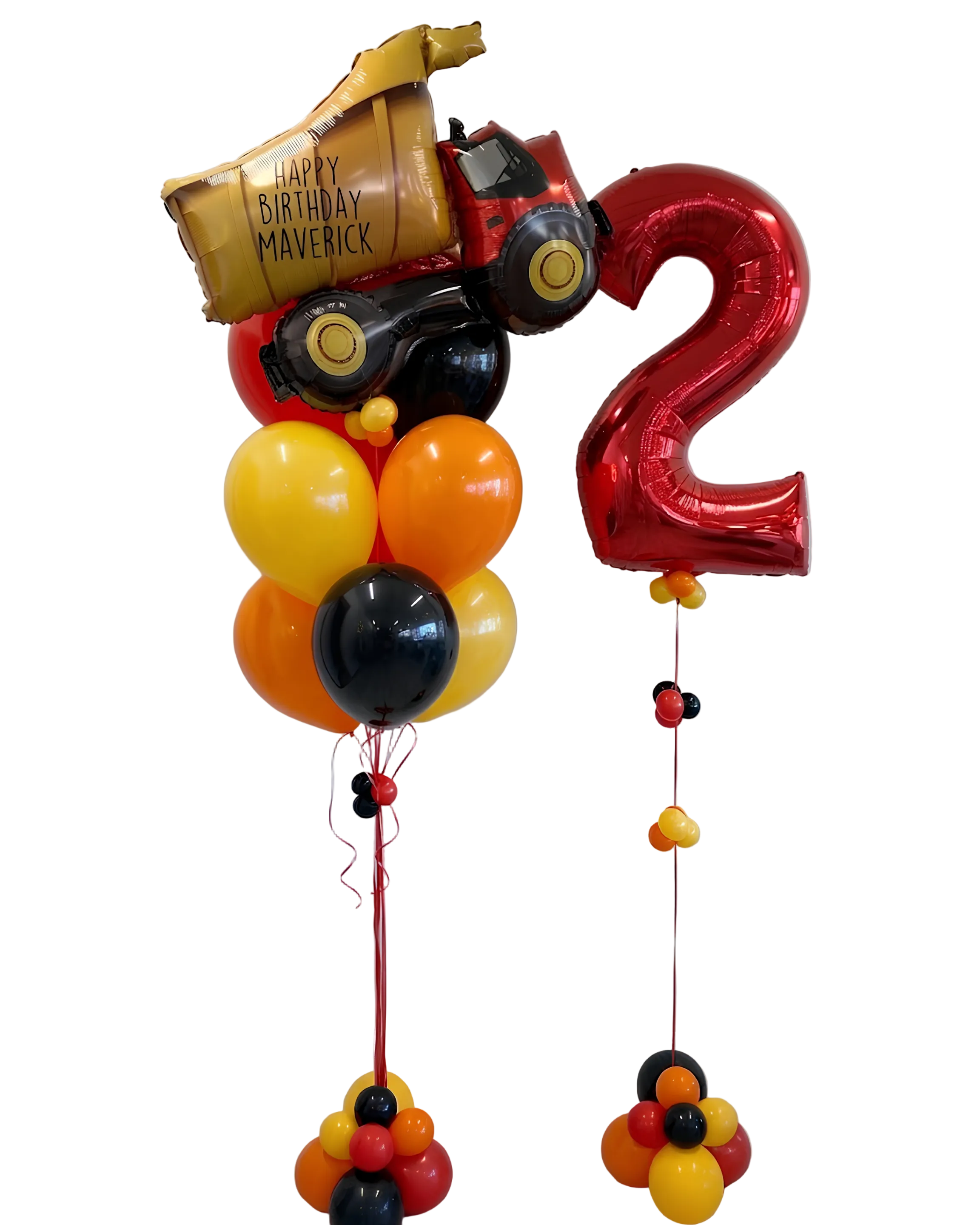 Dump Truck Birthday Balloons