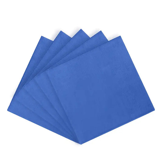 Dark Blue Paper Beverage Napkins - 50 Ct.
