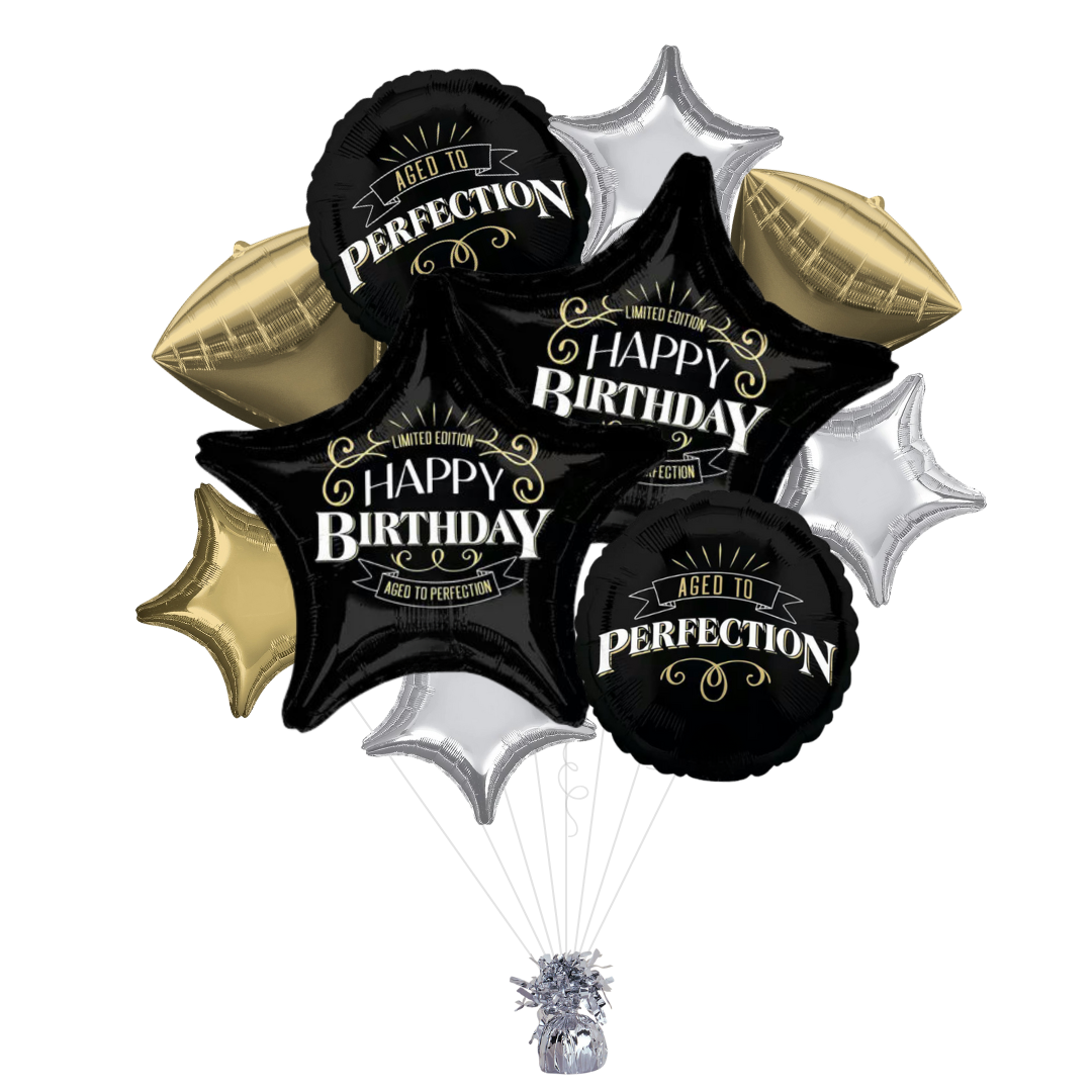 Better With Age Birthday Foil Balloon Bundle