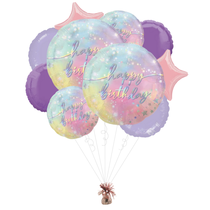 Luminous Birthday Foil Balloon Bundle