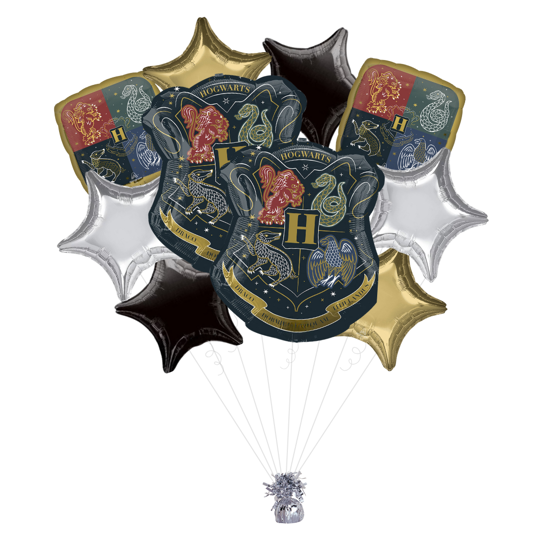 Harry Potter Hogwarts House Crest Foil Balloon Bundle