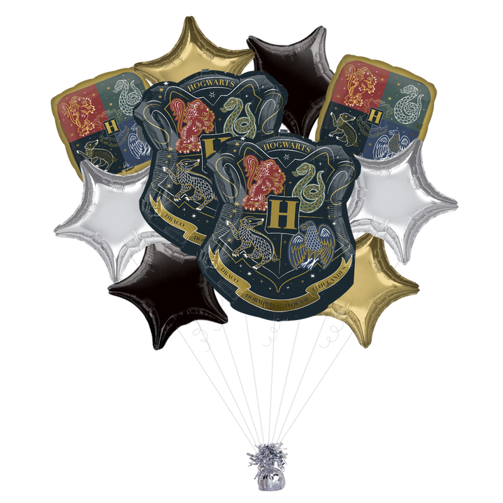 Harry Potter Hogwarts House Crest Foil Balloon Bundle