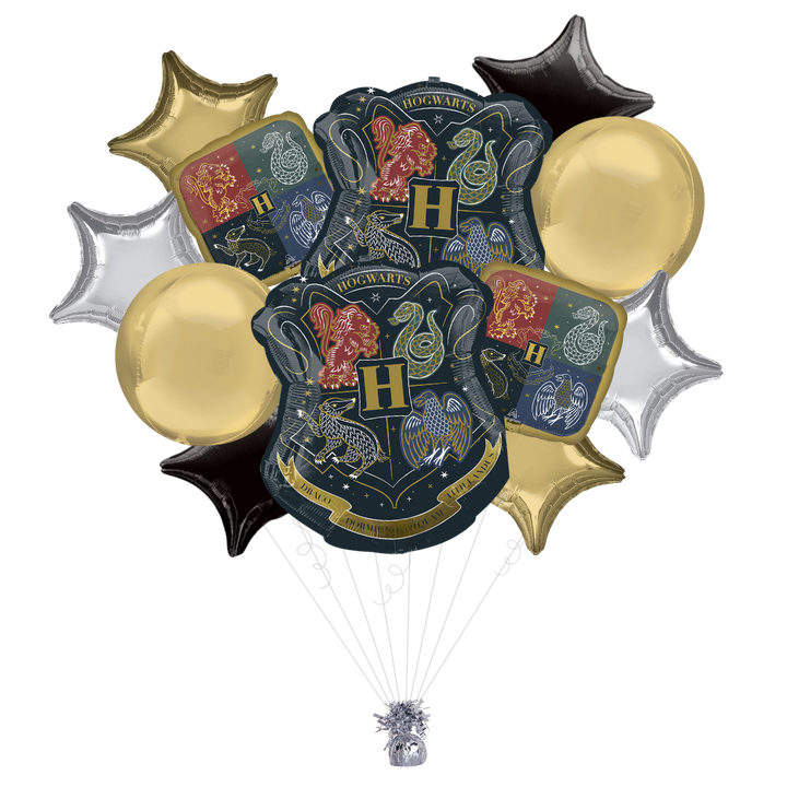 Harry Potter Hogwarts House Crest Foil Balloon Bundle