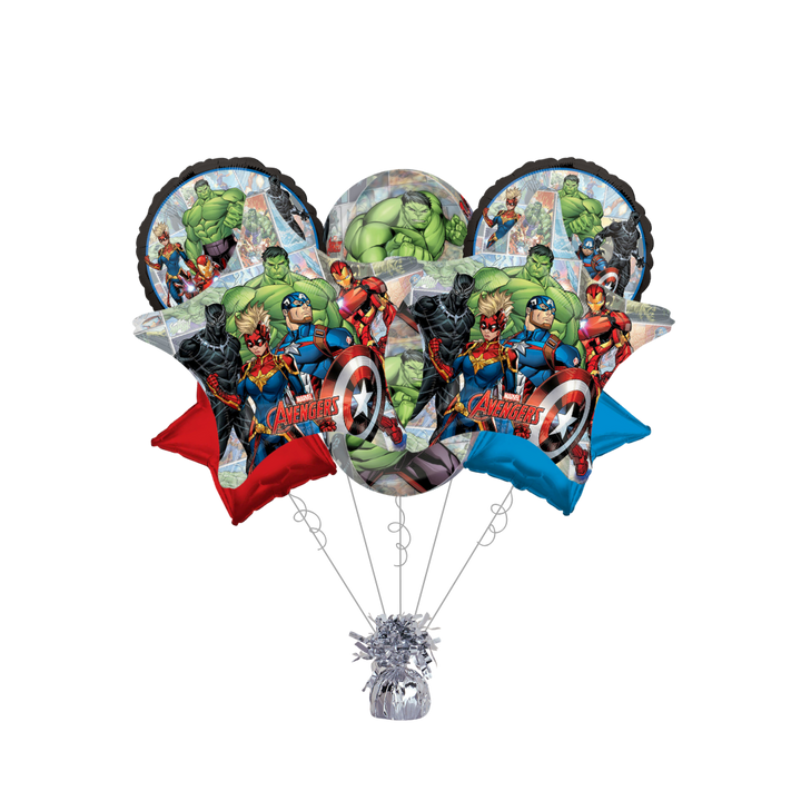 Premium The Avengers Unite Foil Balloon Bundle with Balloon Weight - Marvel
