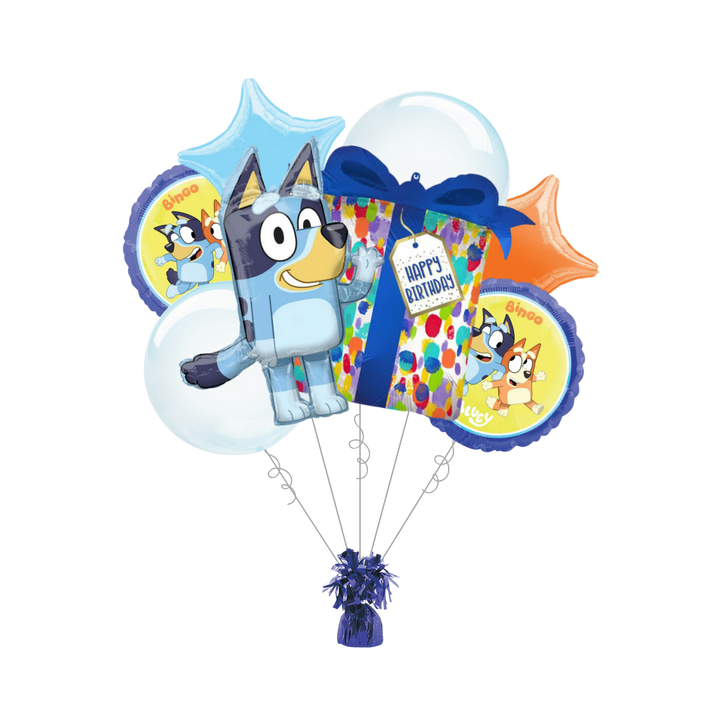 Premium Bluey Foil Balloon Bundle with Balloon Weight, 13pc