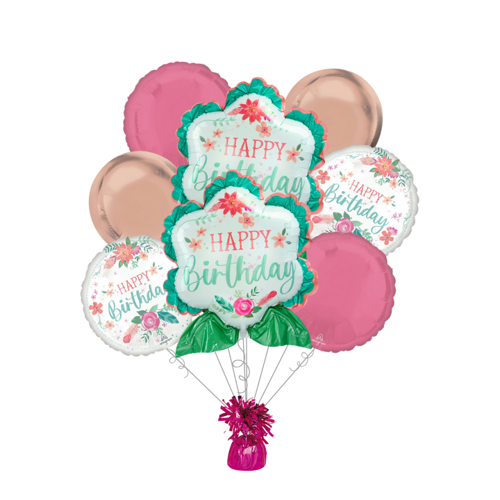Premium Free Spirit Foil Balloon Bundle with Balloon Weight