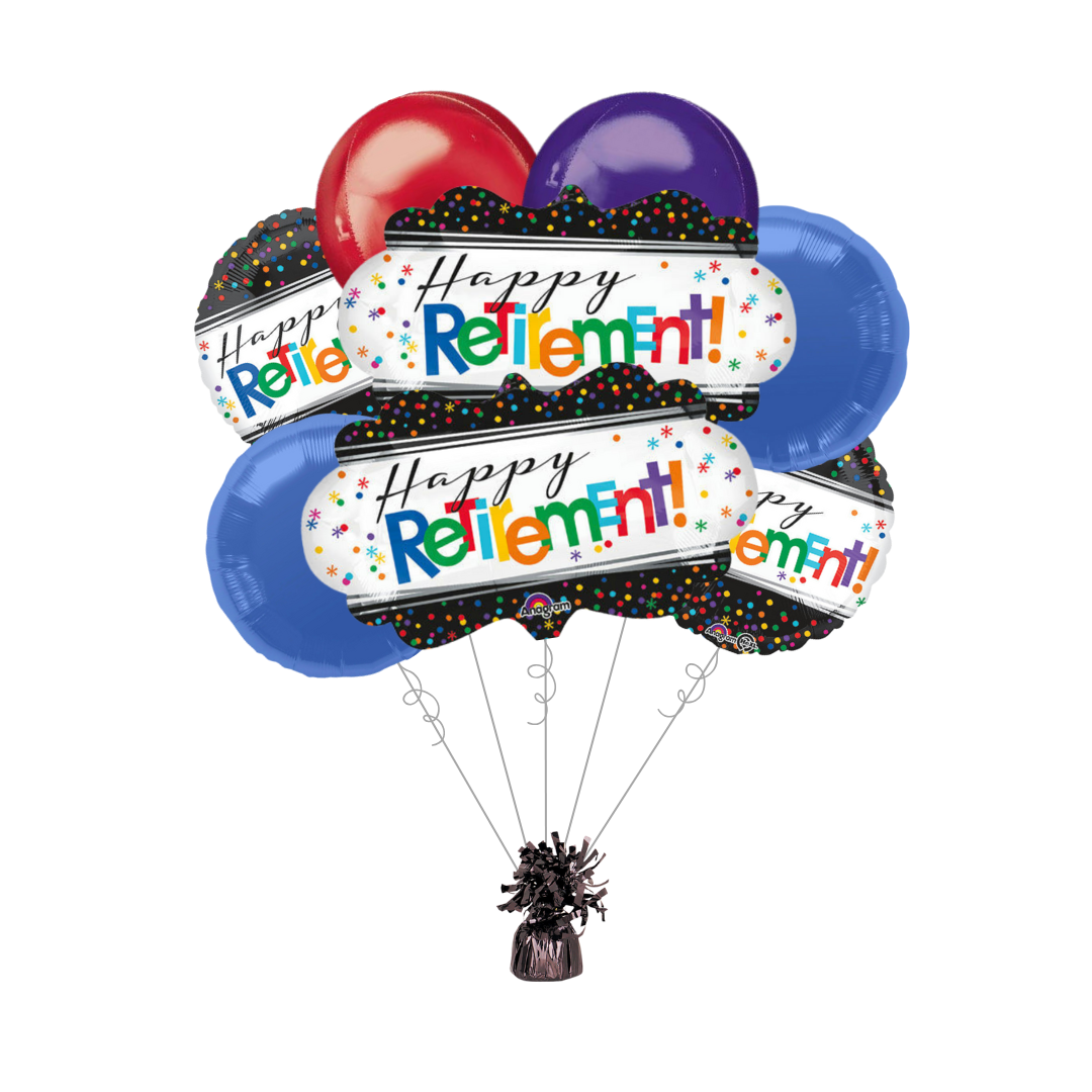 Premium Officially Retired Foil Balloon Bundle with Balloon Weight