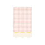 Pastel Gingham Scallop Guest Napkins