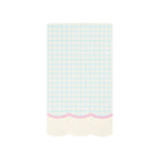 Pastel Gingham Scallop Guest Napkins