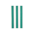 Emerald green signature cabana stripe guest towels bold striped design summer event from Parte Haus party supply store in Bethesda MD