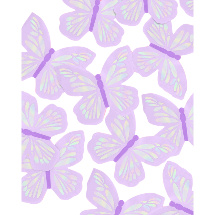 Purple Butterfly Bachelorette, Baby Shower, Birthday Party Napkins