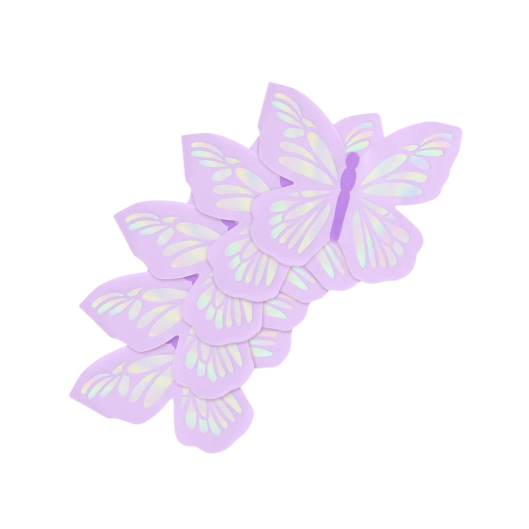 Purple Butterfly Bachelorette, Baby Shower, Birthday Party Napkins