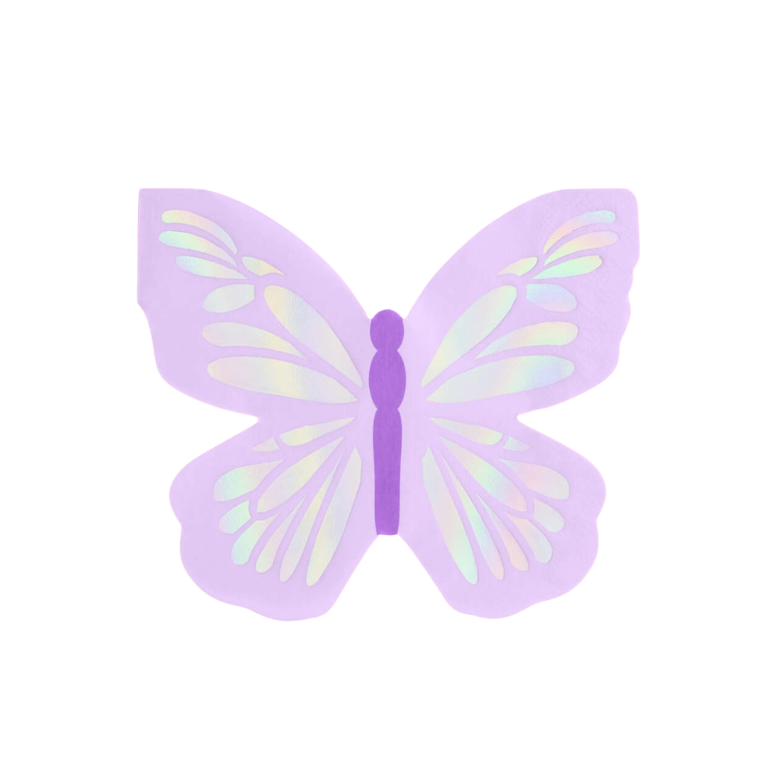 Purple Butterfly Bachelorette, Baby Shower, Birthday Party Napkins
