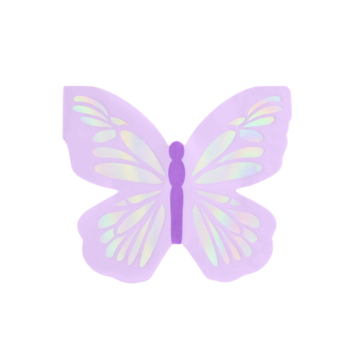 Purple Butterfly Bachelorette, Baby Shower, Birthday Party Napkins